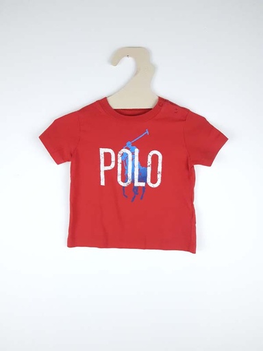 [230600496] Ralph Lauren t-shirt rouge - 9 mois