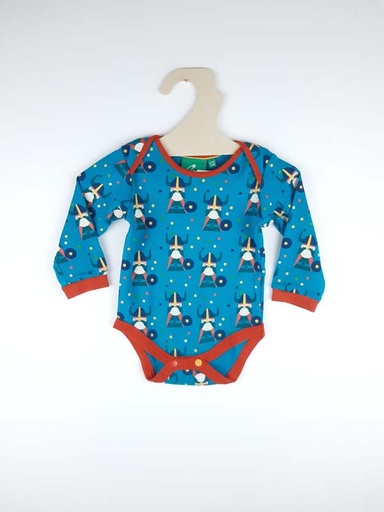 [230700370] Little Green Radicals Body bleu turquoise - 6/9 mois
