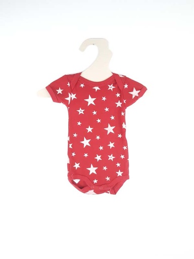 [230500127] Petit Bateau Body rouge - 3 mois