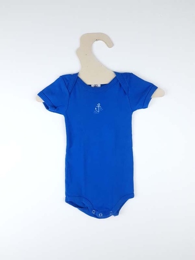[230700762] Petit Bateau Body bleu - 6 mois