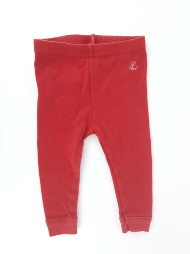 [230700470] Petit Bateau Legging rouge - 6 mois