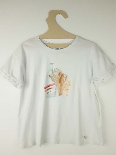 [230800236] Massimo Dutti T-shirt CM blanc - 9/10 ans