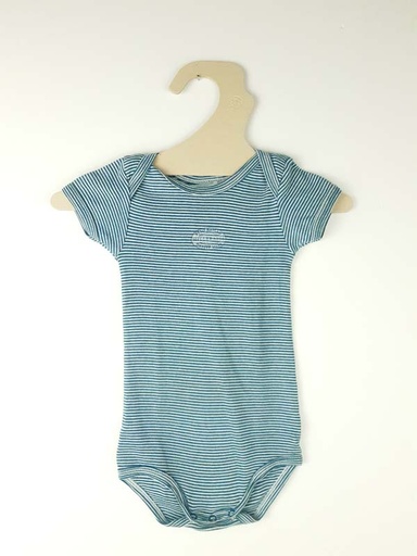 [230800152] Petit Bateau Body bleu - 12 mois