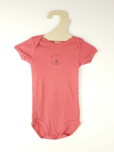 [230900217] Petit Bateau body rose vers le grand large - 18 mois