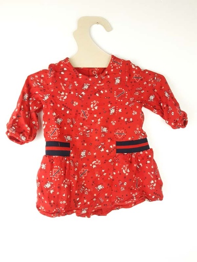[230900084] IKKS robe rouge Ti amo - 6 mois