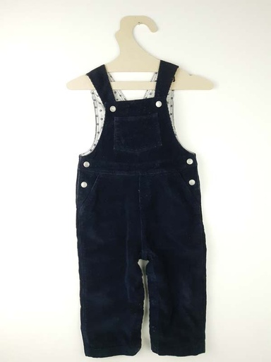 [230800419] Petit Bateau Salopette bleue - 12 mois