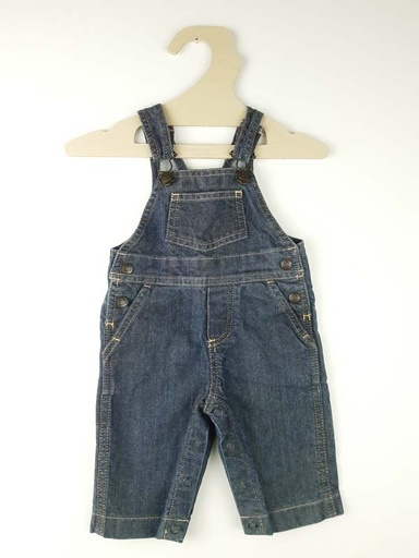 [230800092] Petit Bateau Salopette jeans - 3 mois