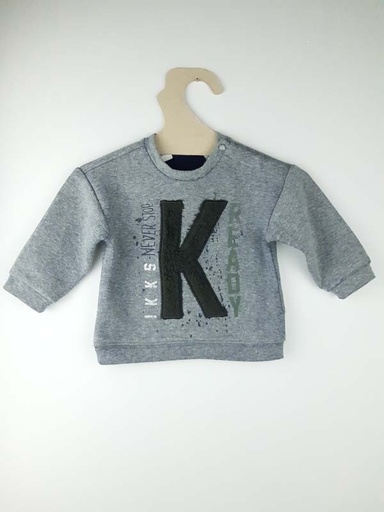 [230900260] IKKS Pull gris - 6 mois