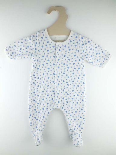 [230900556] Petit Bateau Pyjama bleu - 3 mois