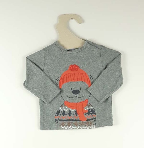 [221100418] Noukies T-shirt LM 6 mois - gris