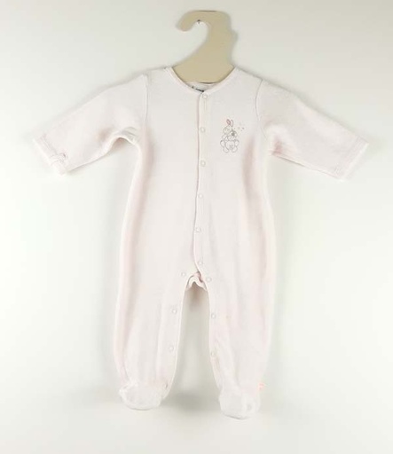 [221100336] Noukies pyjama en velours 6M - Rose