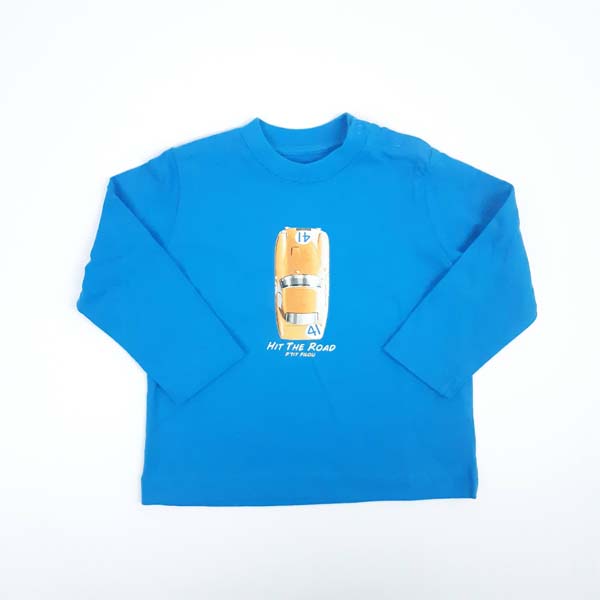[13954] T-shirt - Filou and friends - 9 mois - bleu