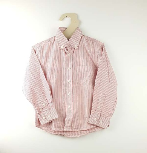 [221000795] Buissonnière Chemise 4 ans - rayé rouge et blanc