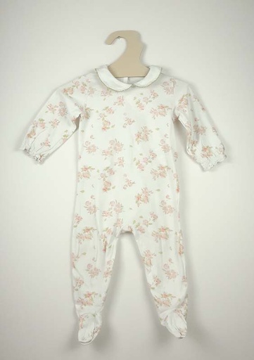 [220900804] Petit Bateau Pyjama 12 mois - blanc et vert