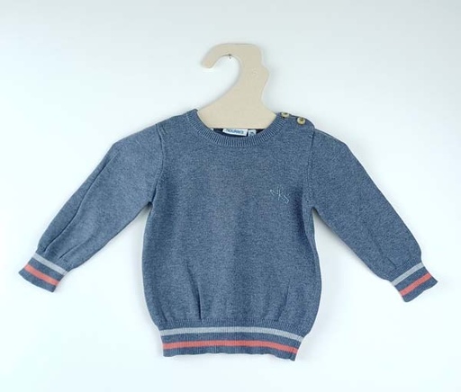 [220600079] Noukies Pull 9 mois - bleu
