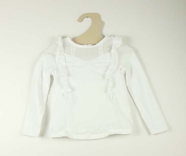 [221000840] Cyrillus T-shirt LM 4 ans - blanc