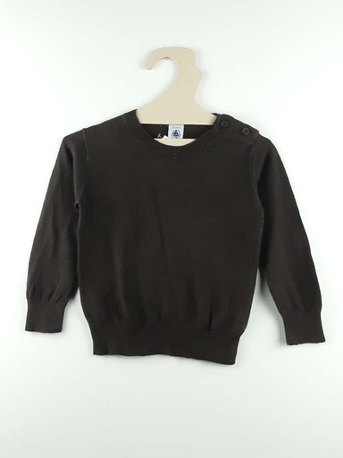 [230200325] Petit Bateau Pull brun - 24 mois