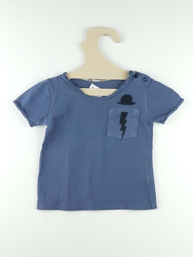 [230200270] Emile et Ida T-shirt CM bleu - 12 mois