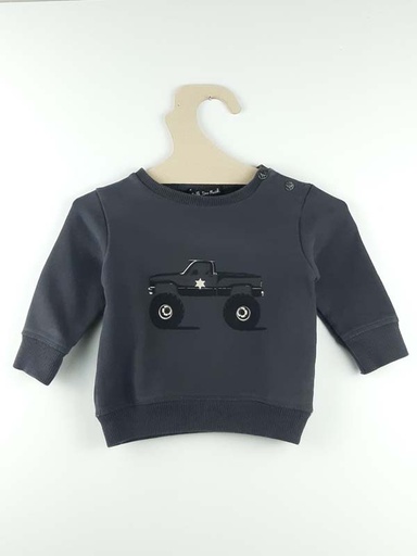 [221100494] I talk too much Pull 12 mois - gris