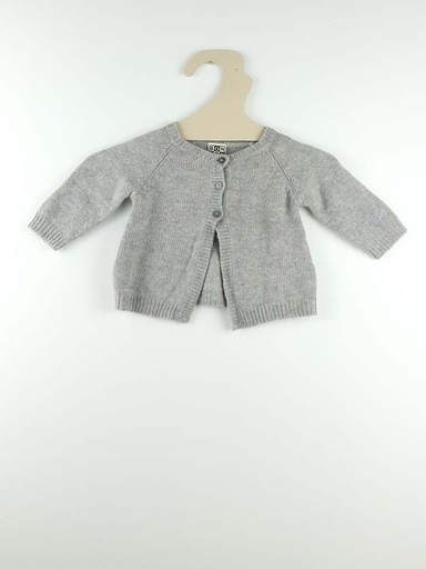 [230200197] Bonton Gilet gris - 3 mois